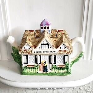 The Tower Golf club teapot Regency fine arts